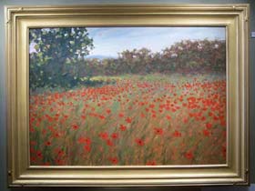 POPPIES NEAR CORTONA - click to view larger image...